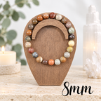 8mm Alashan Agate Bracelet
