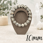 10mm Dalmatian Jasper Gemstone Bracelet