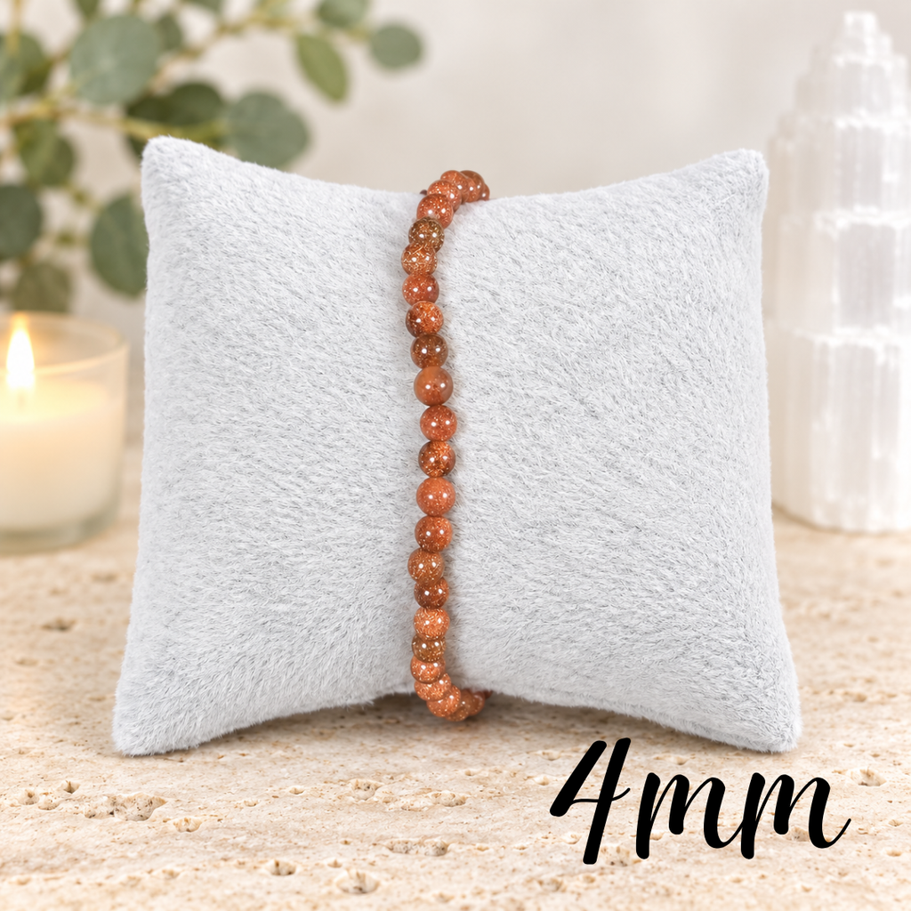 4mm Goldstone Gemstone Bracelet