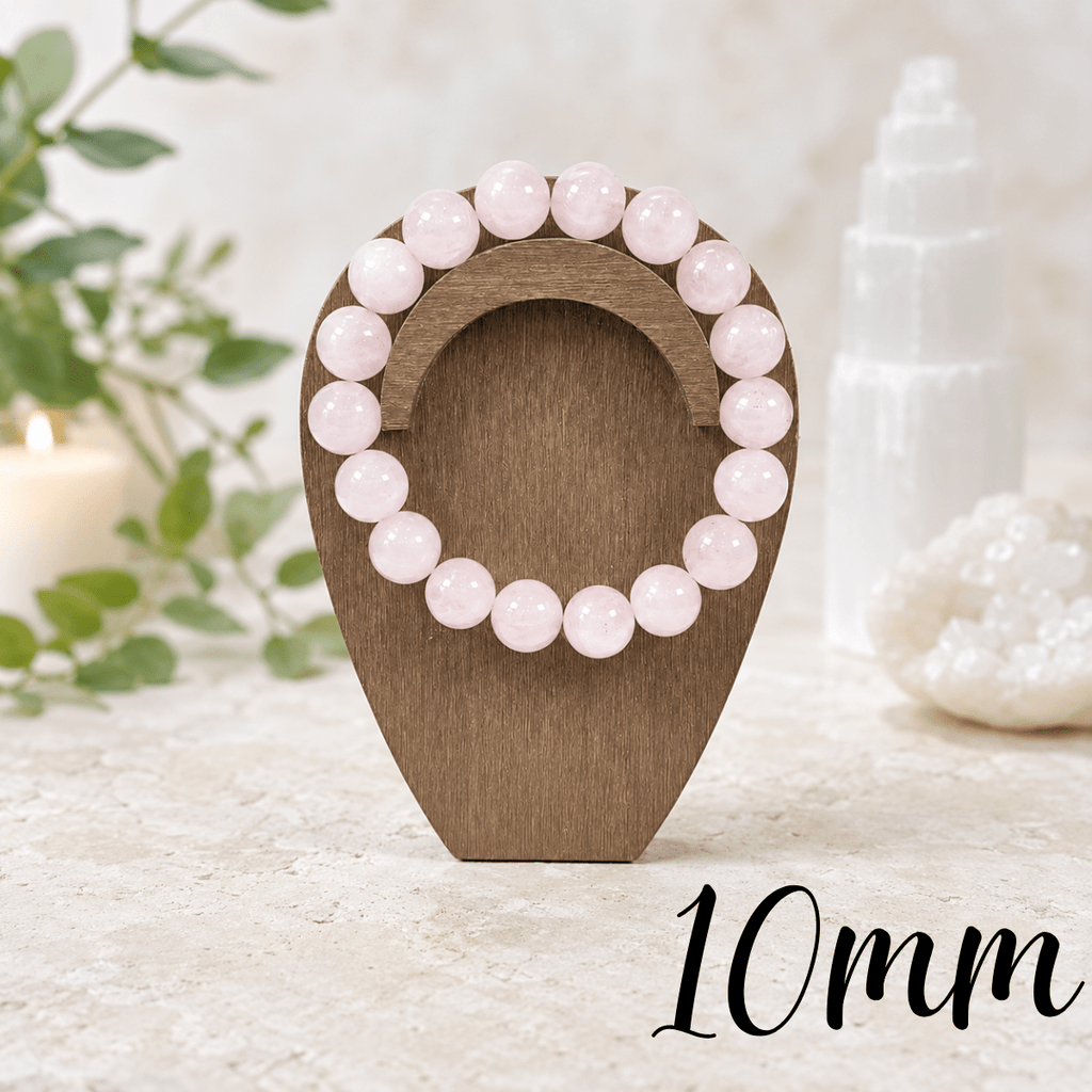 10mm Rose Quartz Gemstone Bracelet