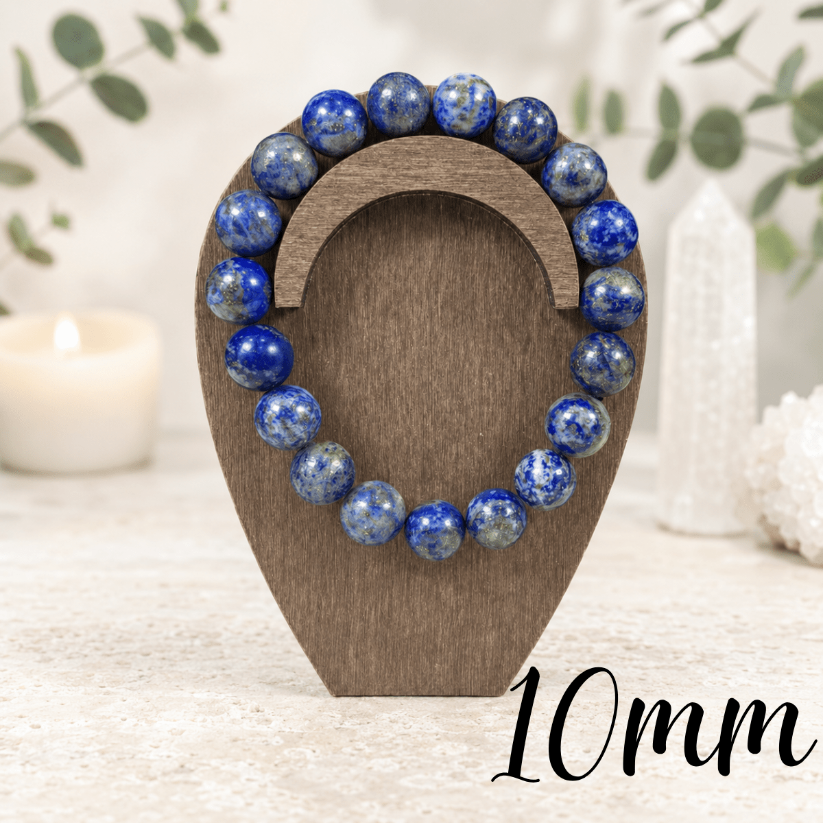 10mm Lapis Lazuli Gemstone Bracelet