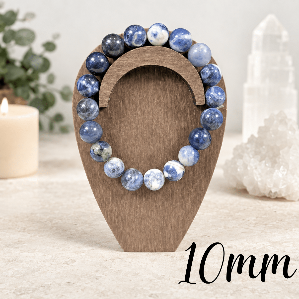 10mm Sodalite Gemstone Bracelet