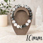 10mm Tourmaline in Quartz Gemstone Bracelet