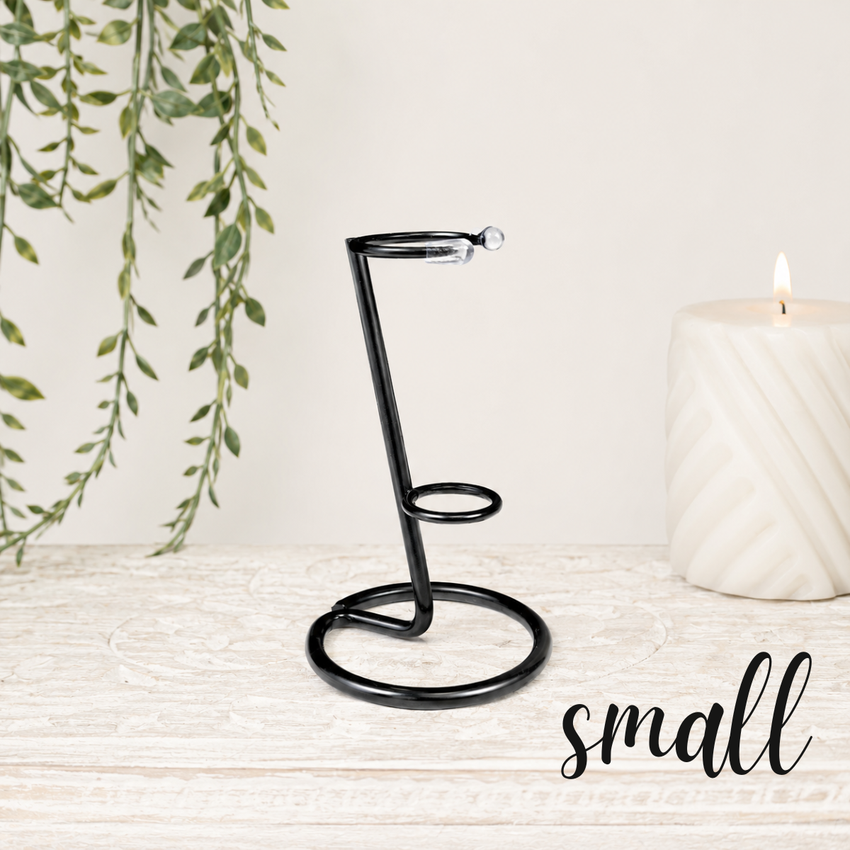 Small Black Metal Wand Stand
