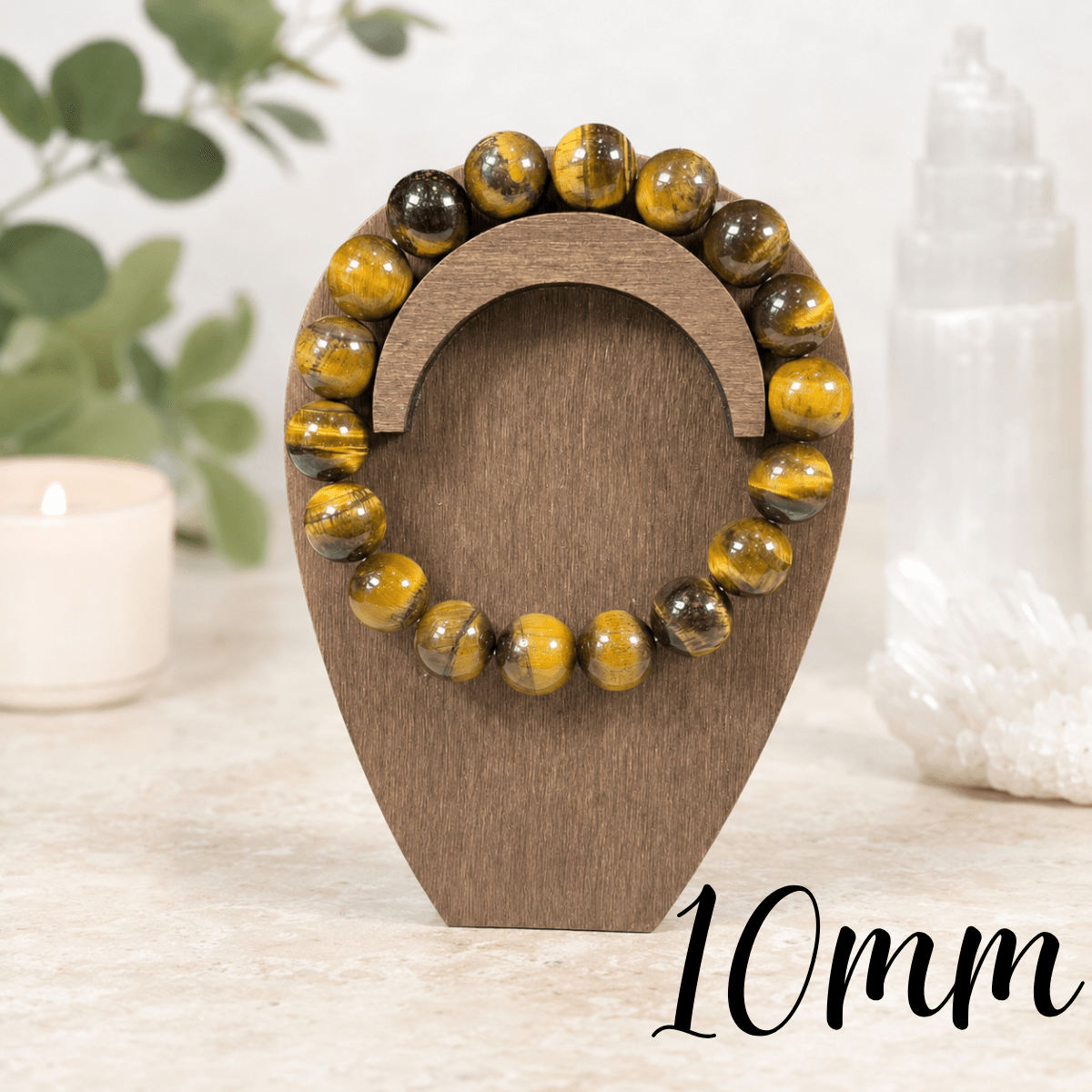 10mm Tiger Eye Gemstone Bracelet