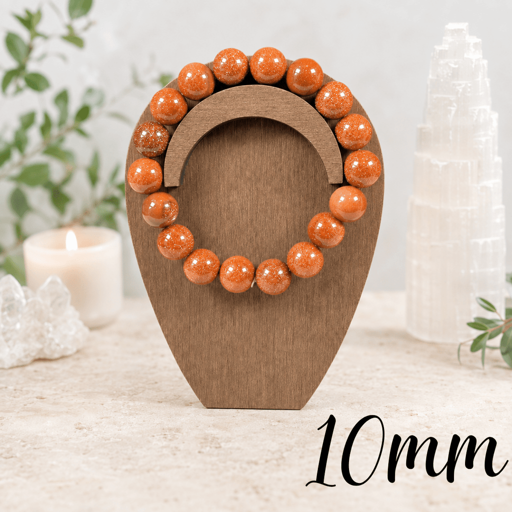 10mm Goldstone Gemstone Bracelet