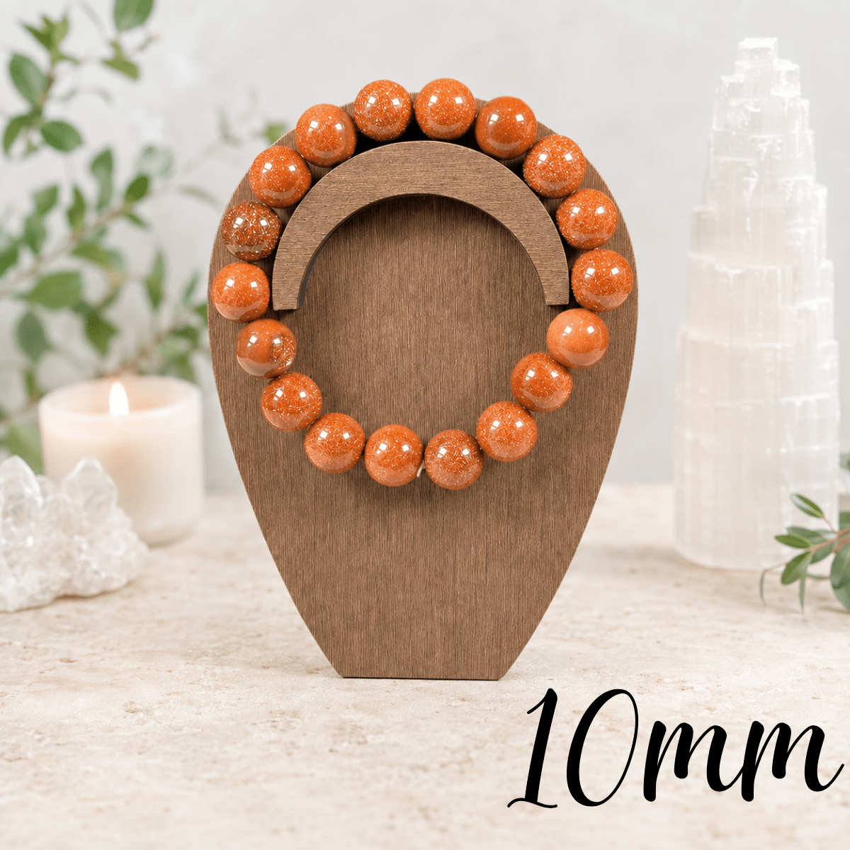 10mm Goldstone Gemstone Bracelet