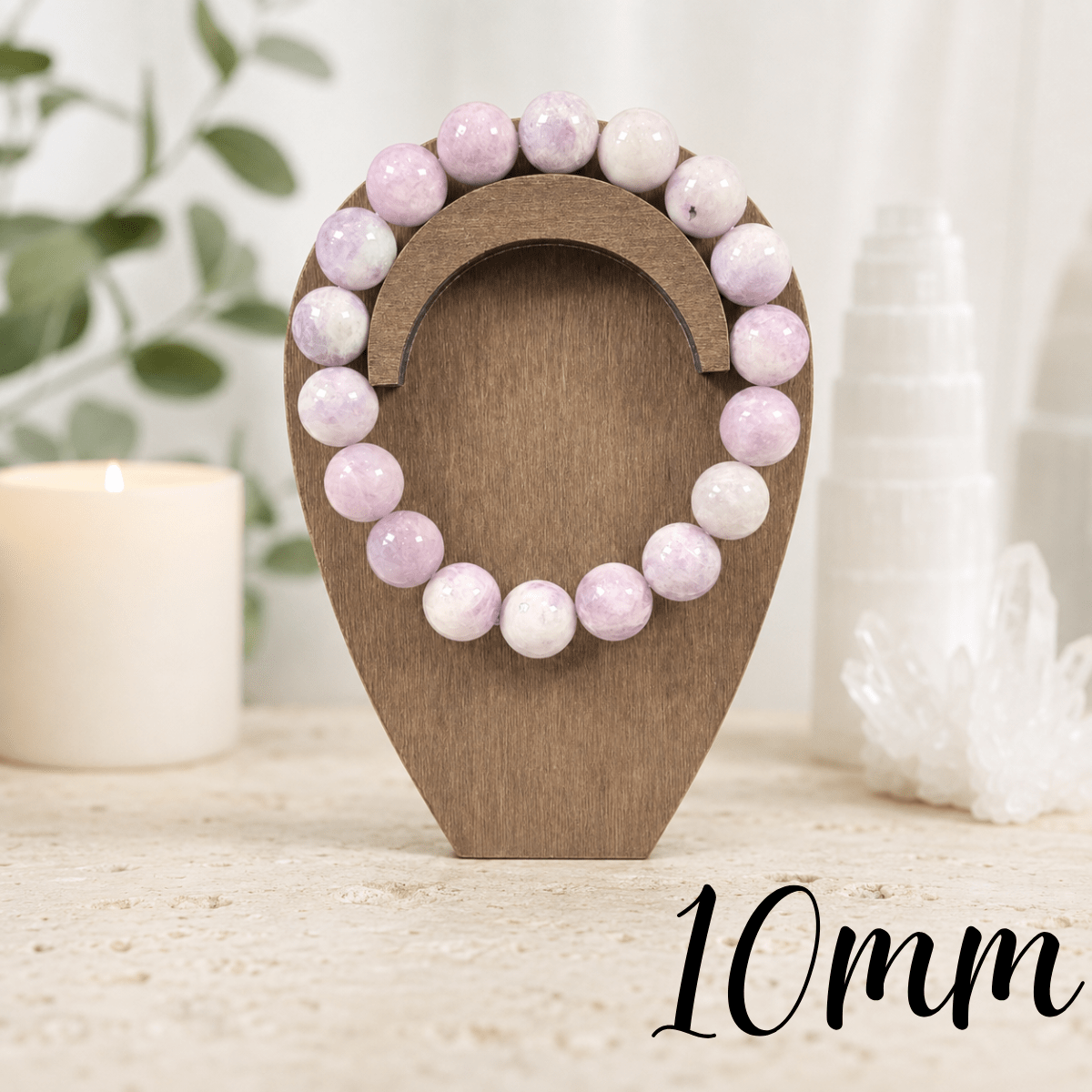 10mm Lepidolite Gemstone Bracelet