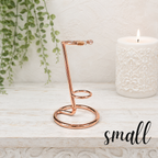 Small Rose Gold Metal Wand Stand