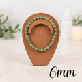 6mm Green Apatite Gemstone Bracelet