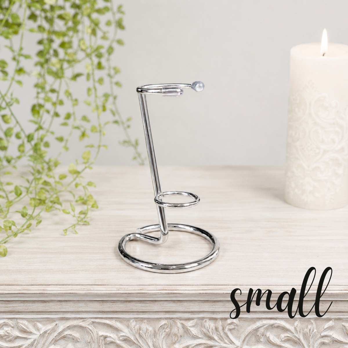 Small Silver Metal Wand Stand