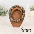 8mm Volcano Agate Gemstone Bracelet