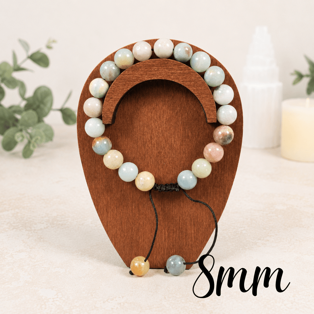 8mm Amazonite Adjustable Gemstone Bracelet