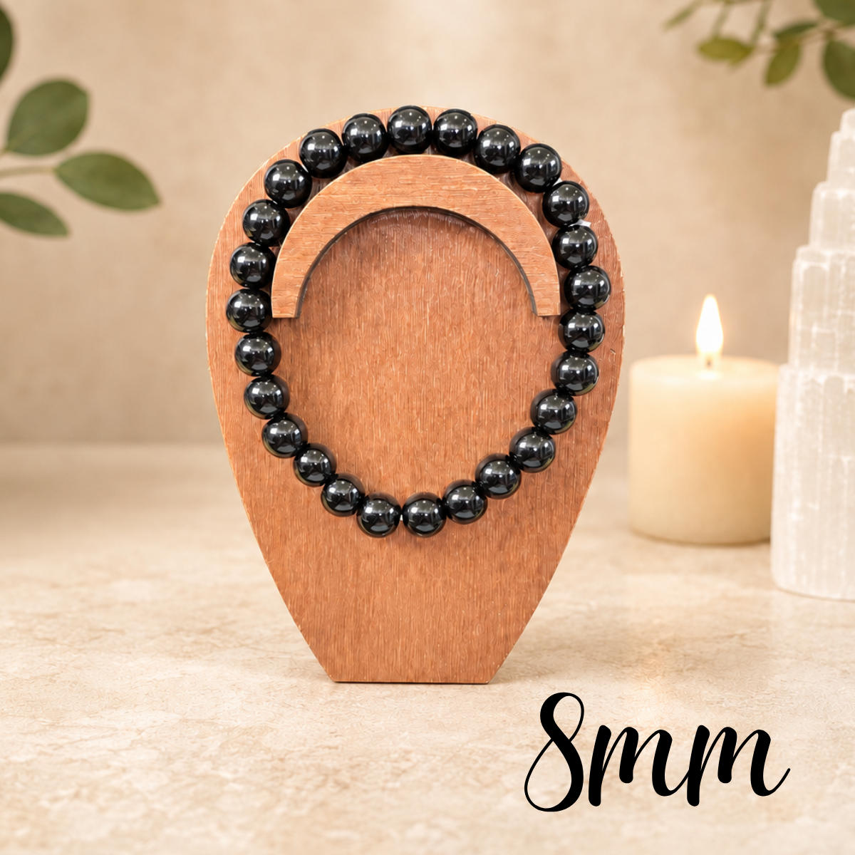 8mm Onyx Gemstone Bracelet