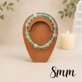 8mm Green Fluorite Gemstone Bracelet