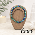 6mm Chrysocolla Gemstone Bracelet