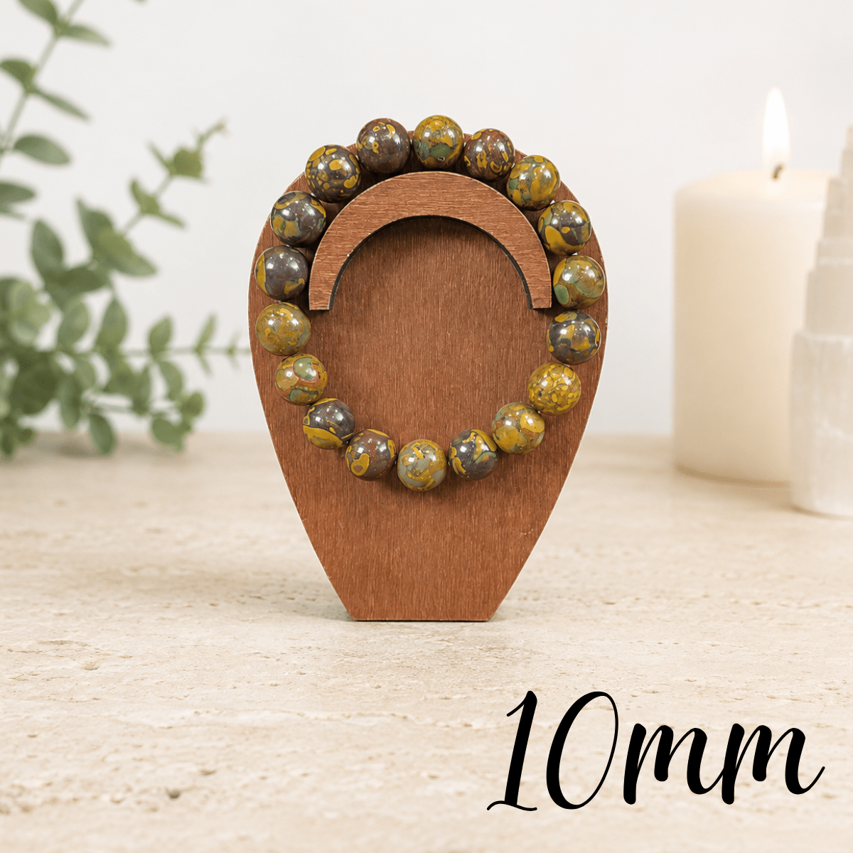 10mm Ajooba Jasper Gemstone Bracelet