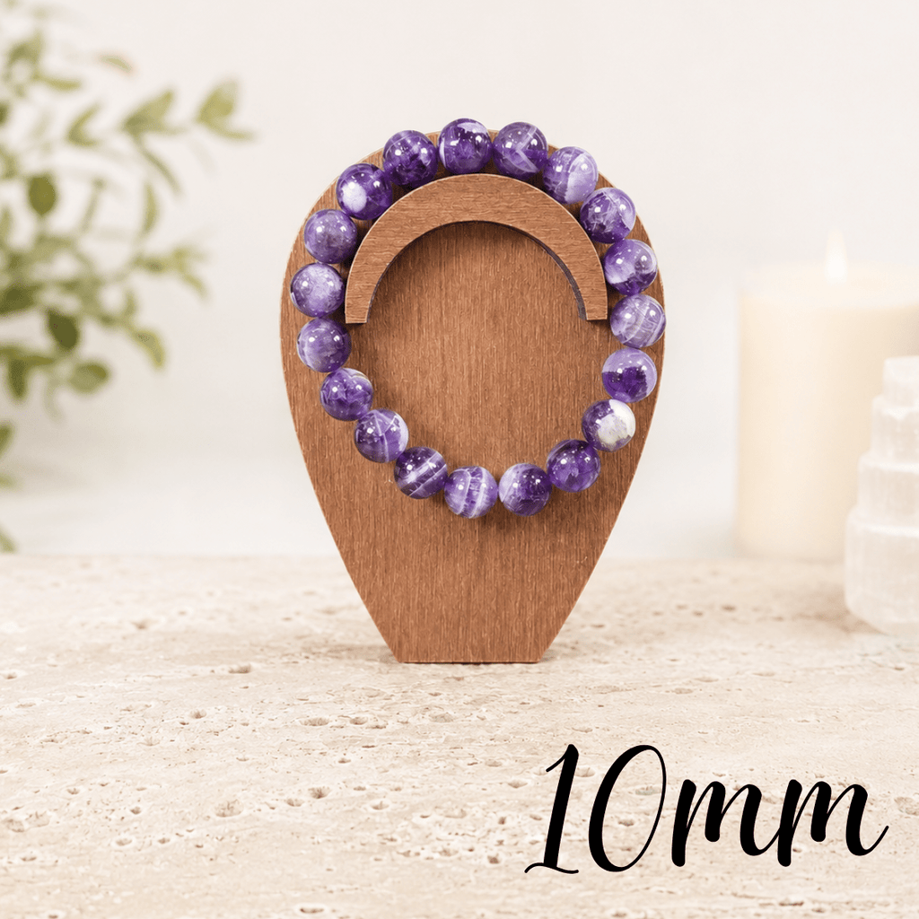 10mm Amethyst Gemstone Bracelet