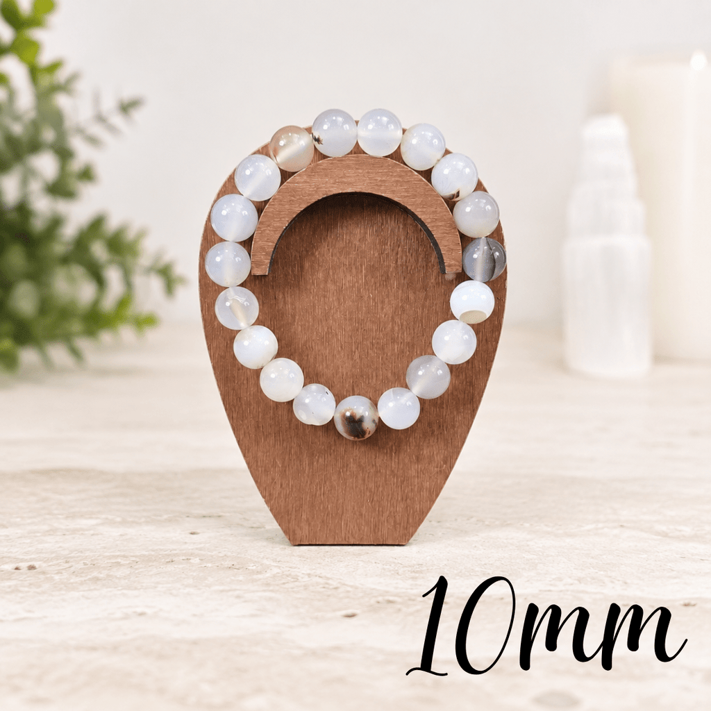 10mm Agate Gemstone Bracelet