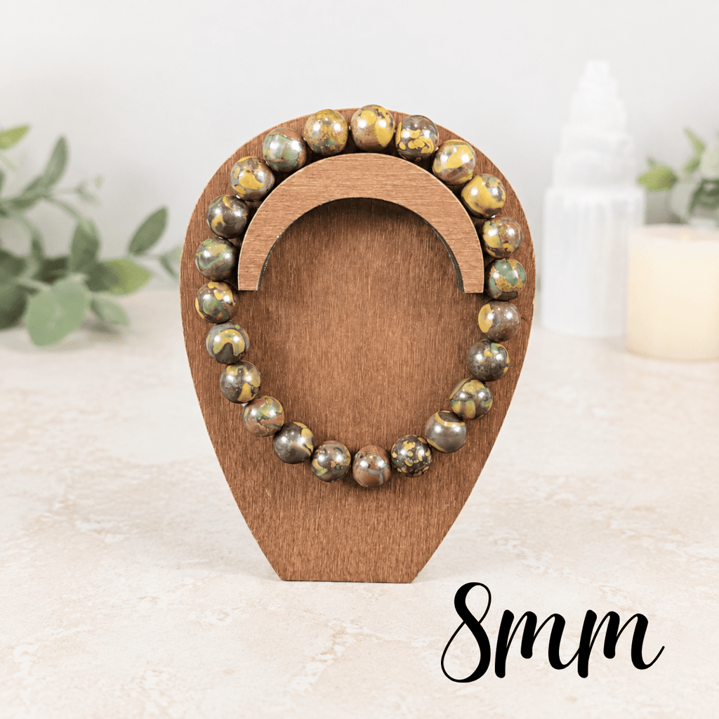 8mm Ajooba Jasper Gemstone Bracelet