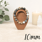 10mm Dendritic Opal Gemstone Bracelet