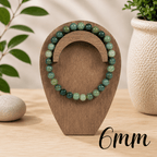 6mm Moss Agate Gemstone Bracelet