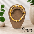 6mm Yellow Aventurine Gemstone Bracelet