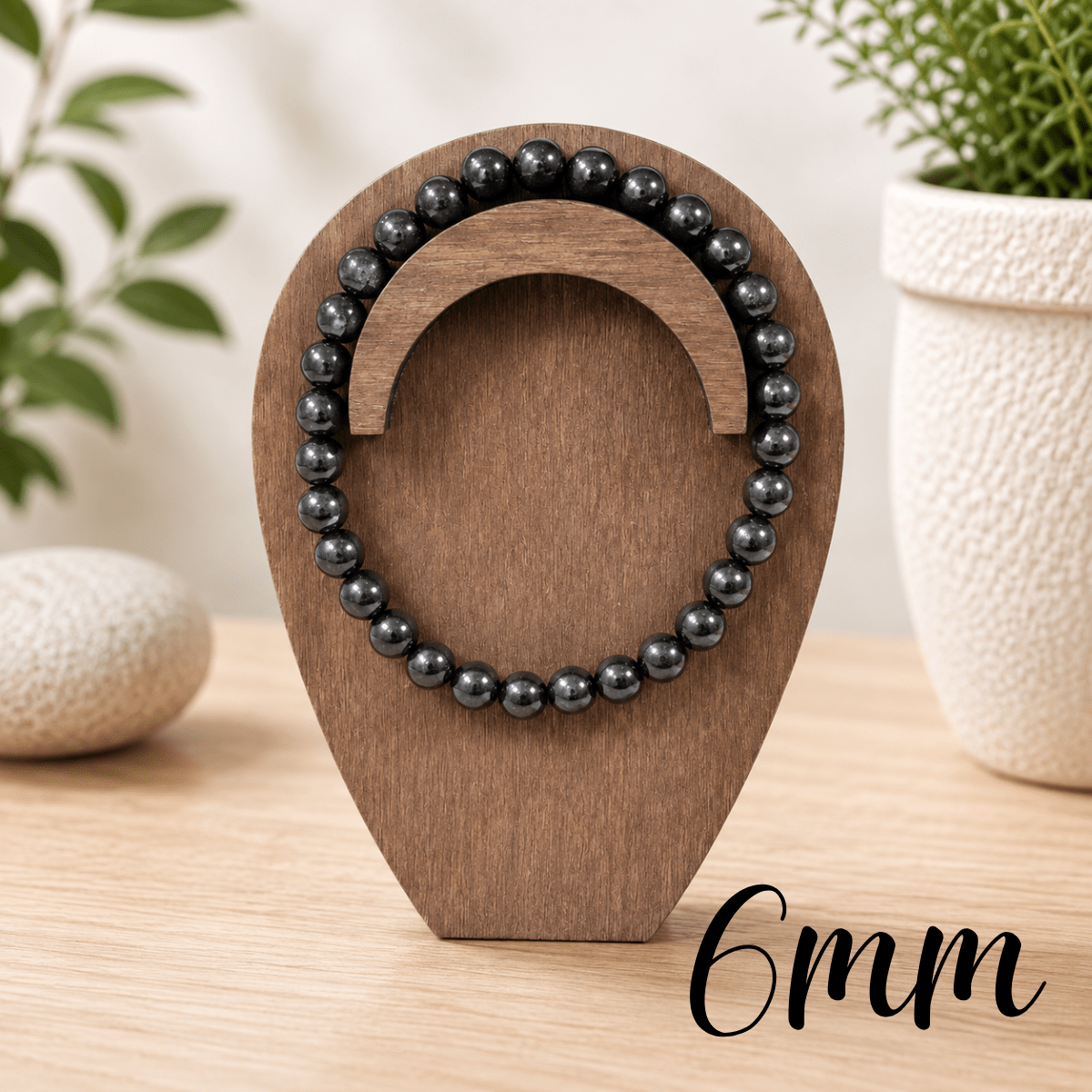 6mm Shungite Gemstone Bracelet
