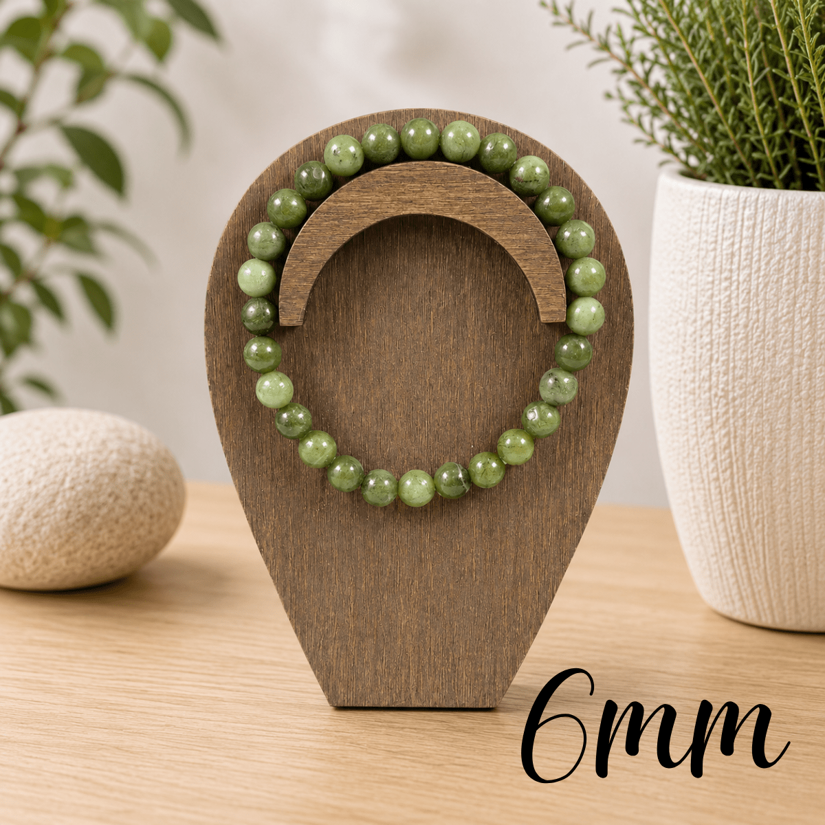 6mm Jade Gemstone Bracelet