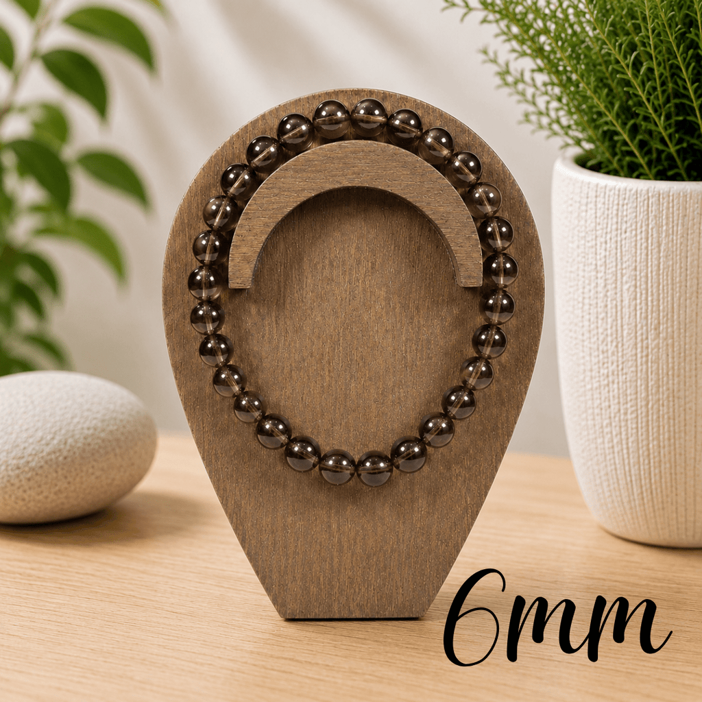 6mm Smoky Quartz Gemstone Bracelet