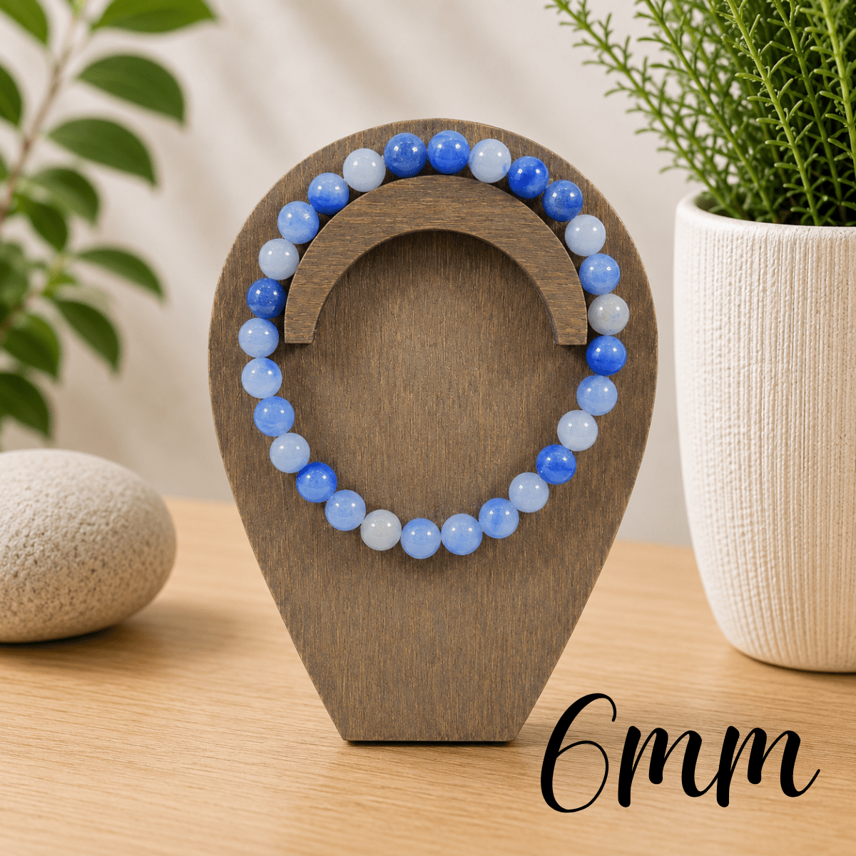6mm Blue Aventurine Gemstone Bracelet