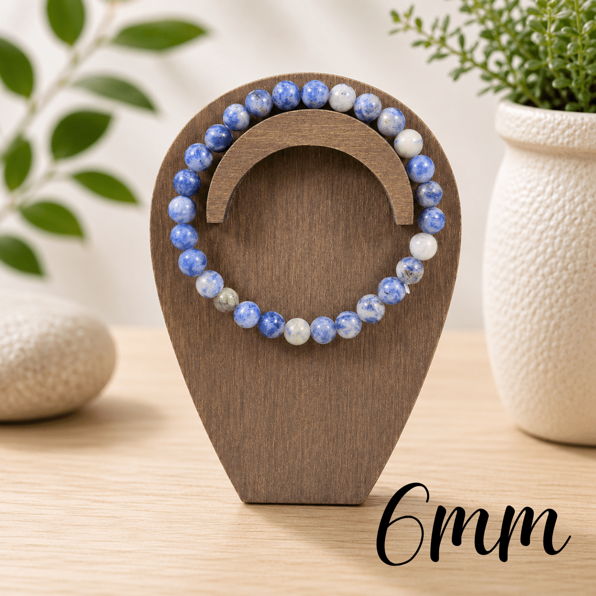 6mm Afghanite Gemstone Bracelet