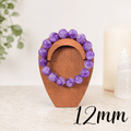 12mm Amethyst Gemstone Bracelet
