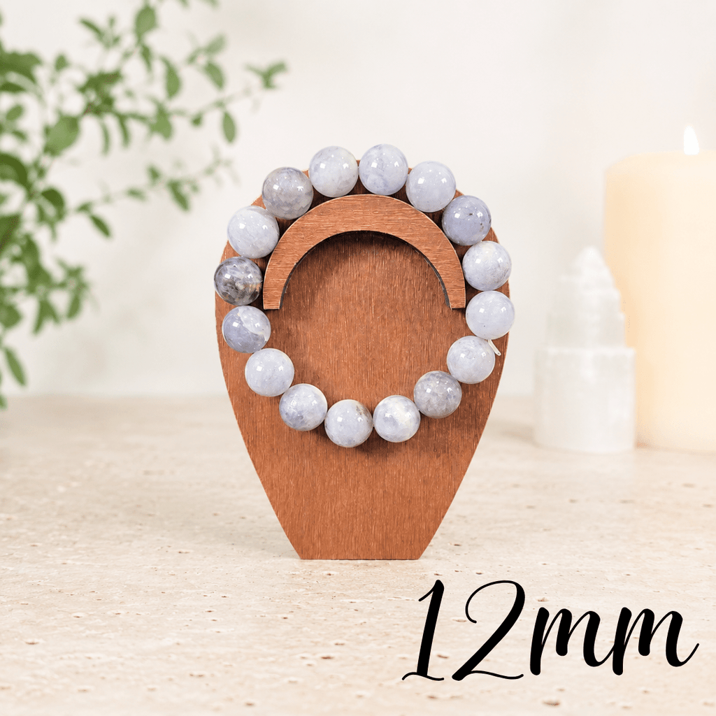 12mm Iolite Gemstone Bracelet