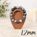 12mm Picasso Jasper Gemstone Bracelet