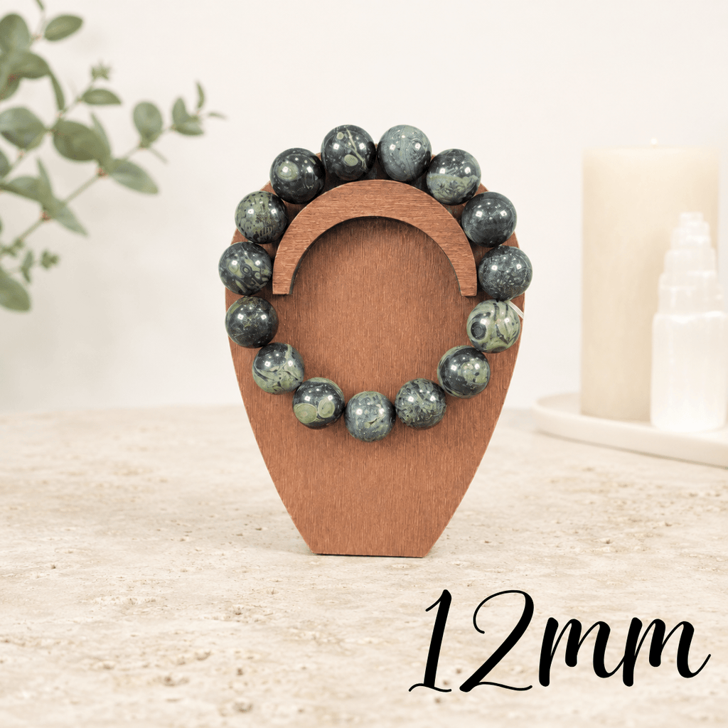 12mm Kambaba Jasper Gemstone Bracelet