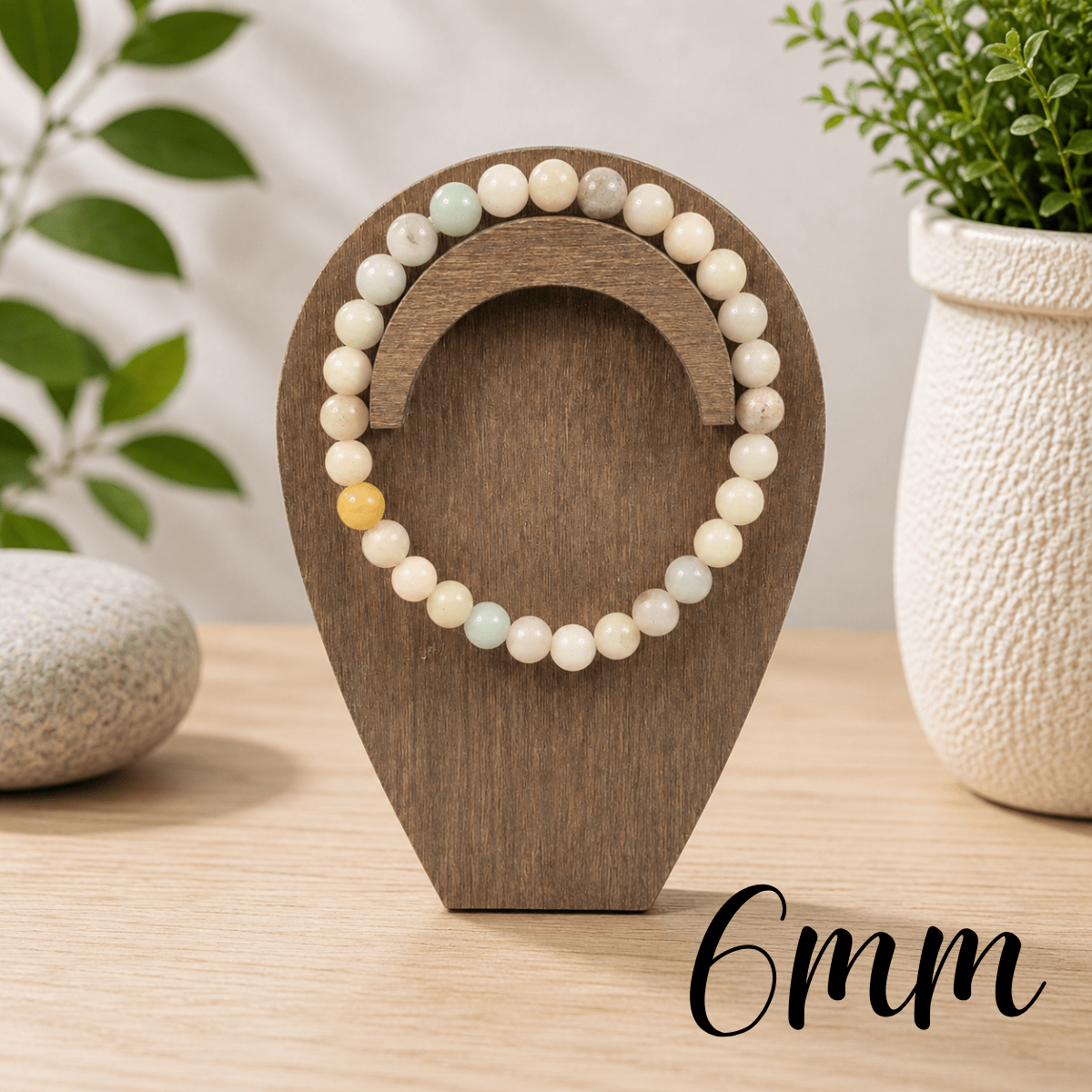 6mm Amazonite Gemstone Bracelet
