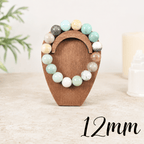 12mm Amazonite Gemstone Bracelet