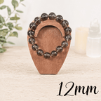 12mm Smoky Quartz Gemstone Bracelet