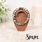 8mm Dendritic Opal Gemstone Bracelet