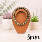 8mm Pyrite Gemstone Bracelet