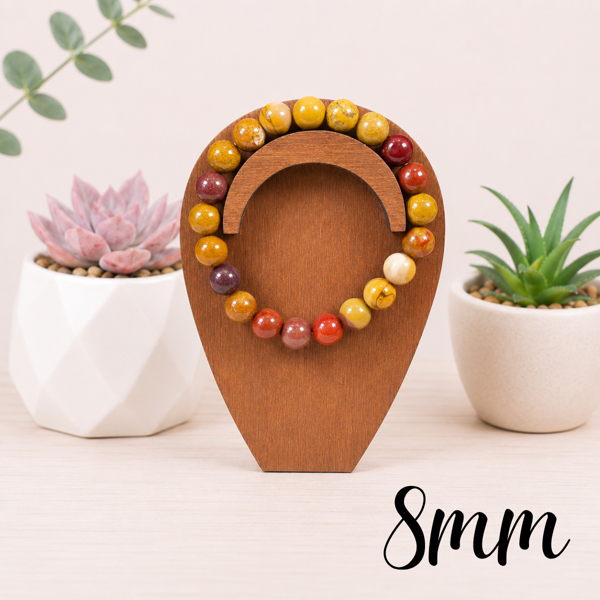 8mm Mookaite Gemstone Bracelet