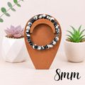 8mm Orca Agate Gemstone Bracelet