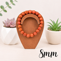 8mm Red Jasper Gemstone Bracelet