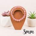 8mm Strawberry Quartz Gemstone Bracelet