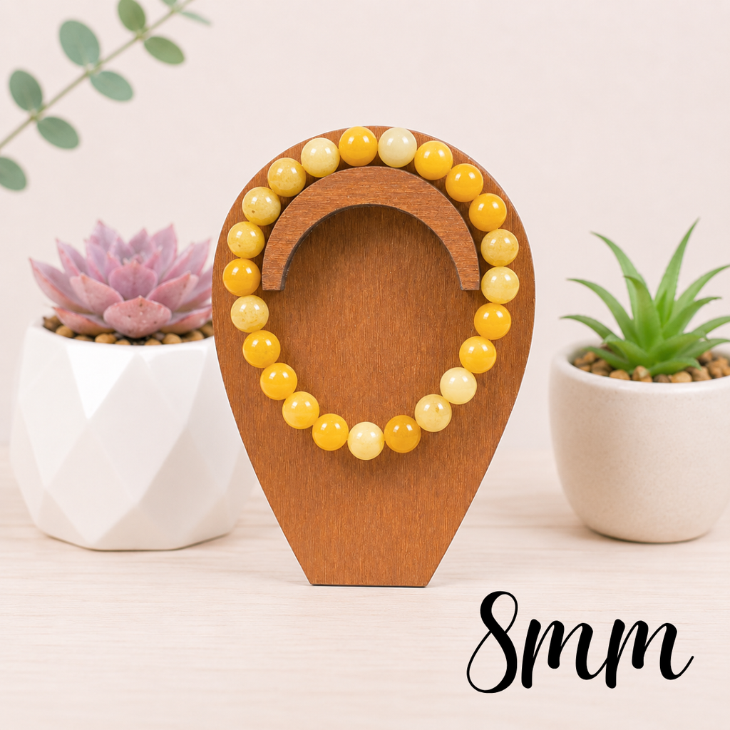 8mm Yellow Aventurine Gemstone Bracelet