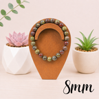 8mm Dragonblood Jasper Gemstone Bracelet
