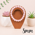 8mm Rose Quartz Gemstone Bracelet