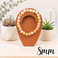 8mm Citrine Gemstone Bracelet