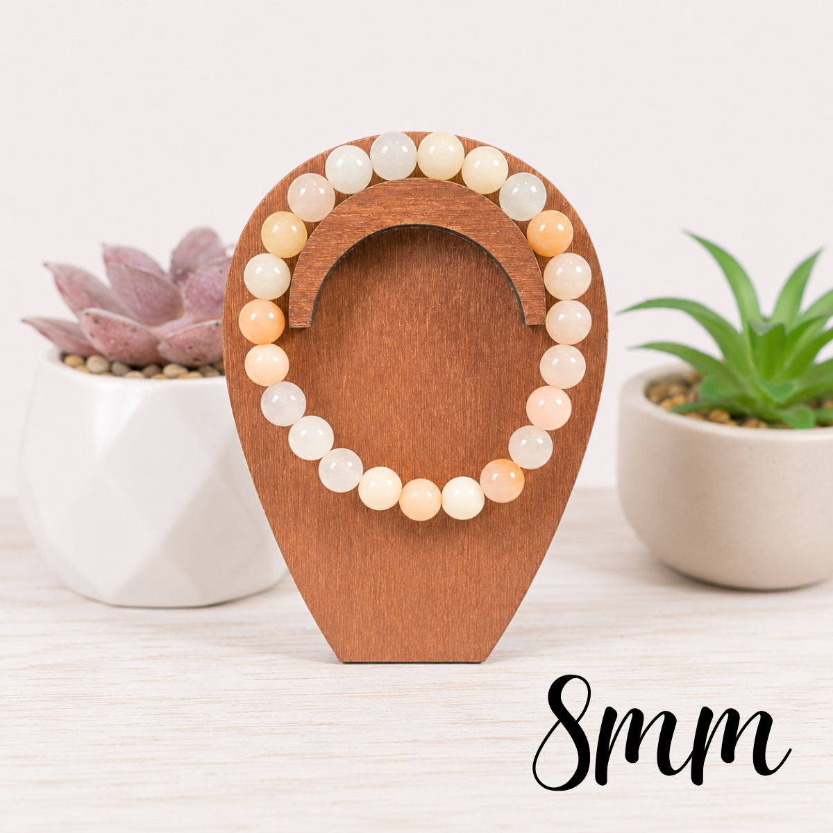 8mm Pink Aventurine Gemstone Bracelet